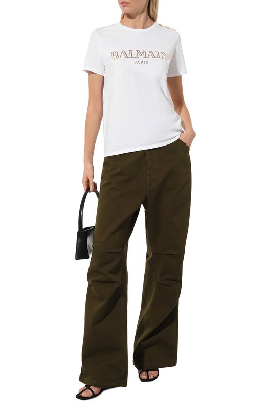 фото Хлопковая футболка balmain