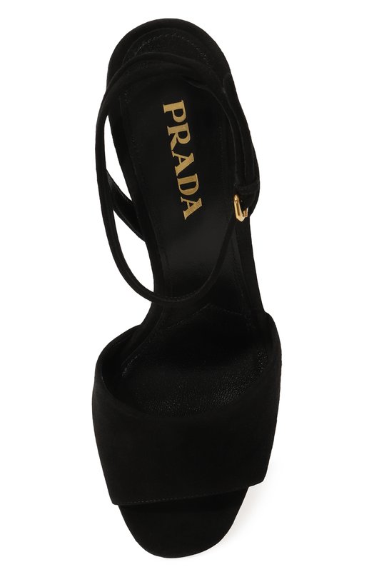 фото Замшевые босоножки prada