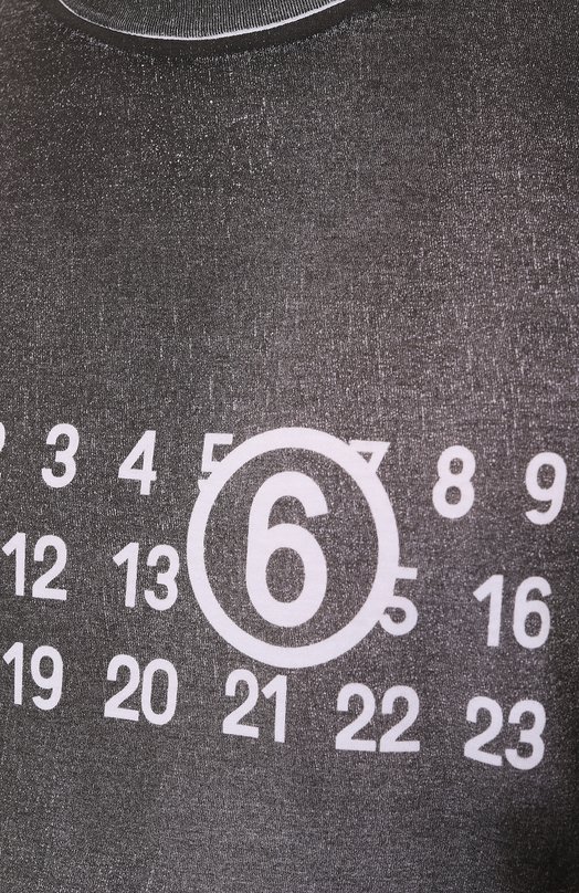 фото Хлопковая футболка mm6