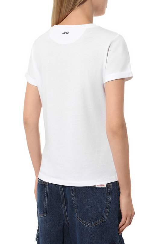 фото Хлопковая футболка hugo