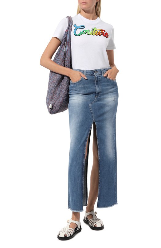 фото Хлопковая футболка versace jeans couture