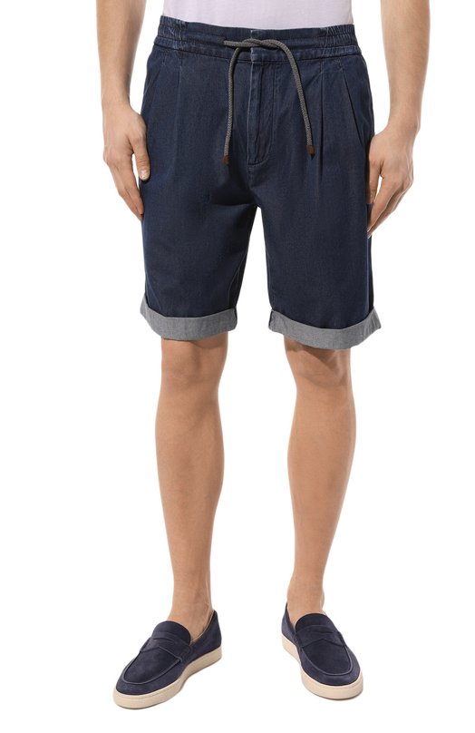 фото Джинсовые шорты brunello cucinelli