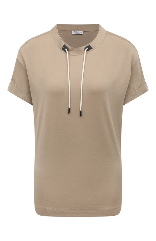 фото Хлопковая футболка brunello cucinelli