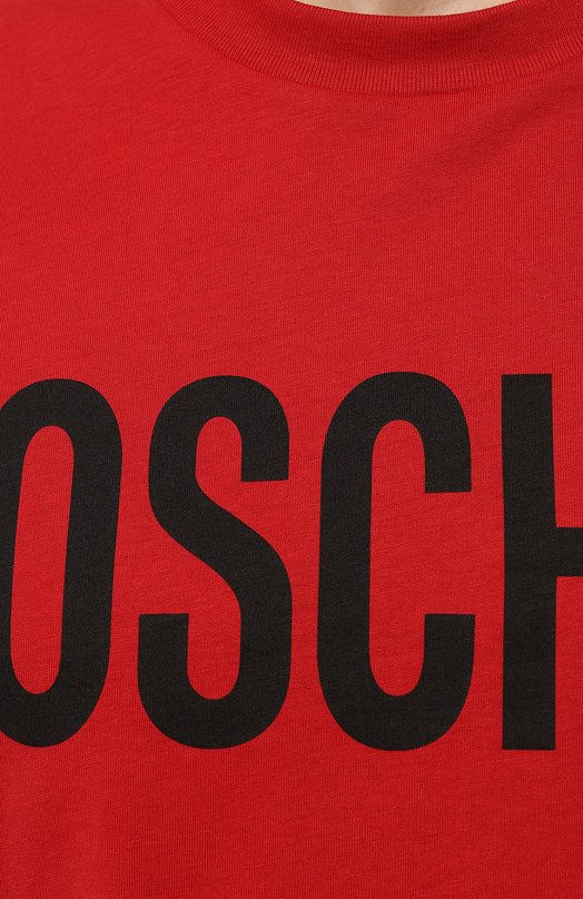 фото Хлопковая футболка moschino