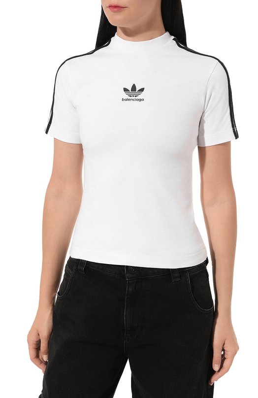 фото Хлопковая футболка balenciaga x adidas balenciaga