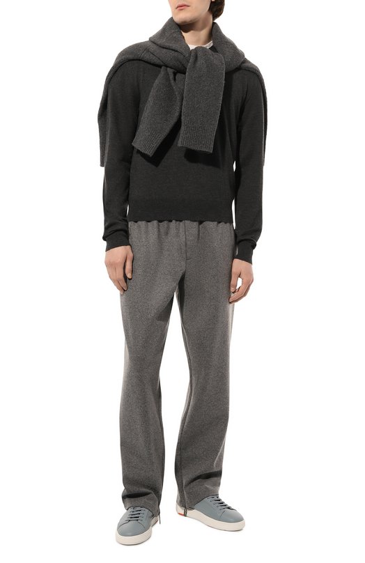 фото Кожаные кеды santoni