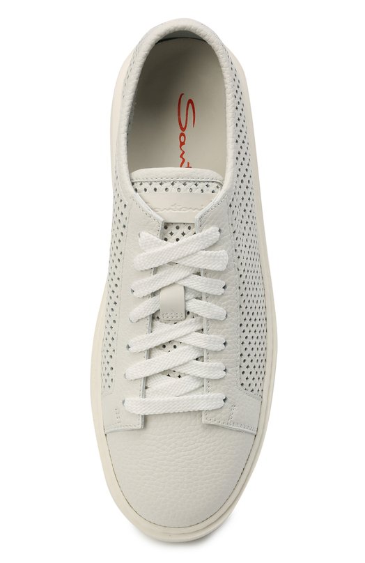 фото Кожаные кеды santoni