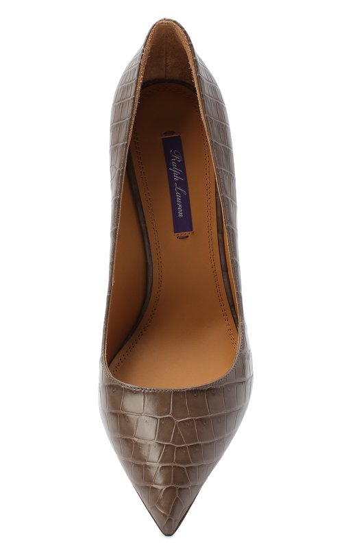 фото Туфли celia из кожи крокодила ralph lauren