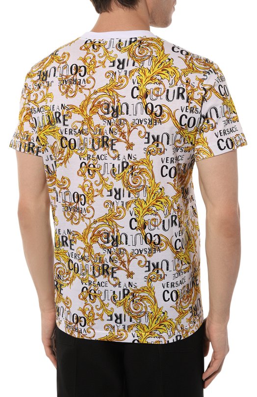 фото Хлопковая футболка versace jeans couture