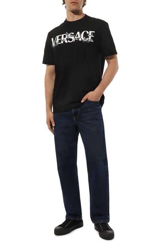 фото Хлопковая футболка versace