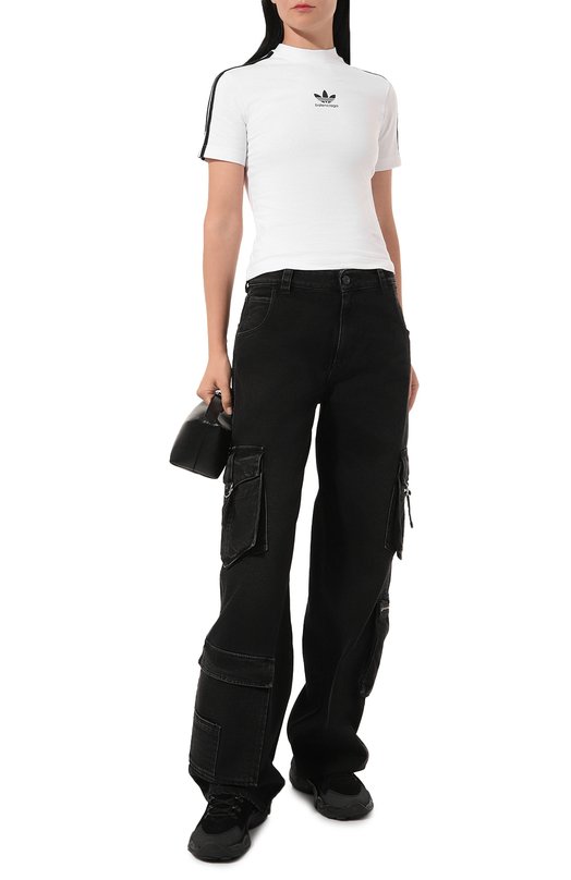 фото Хлопковая футболка balenciaga x adidas balenciaga