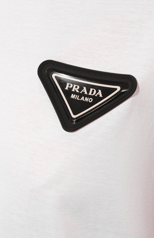 фото Хлопковая футболка prada