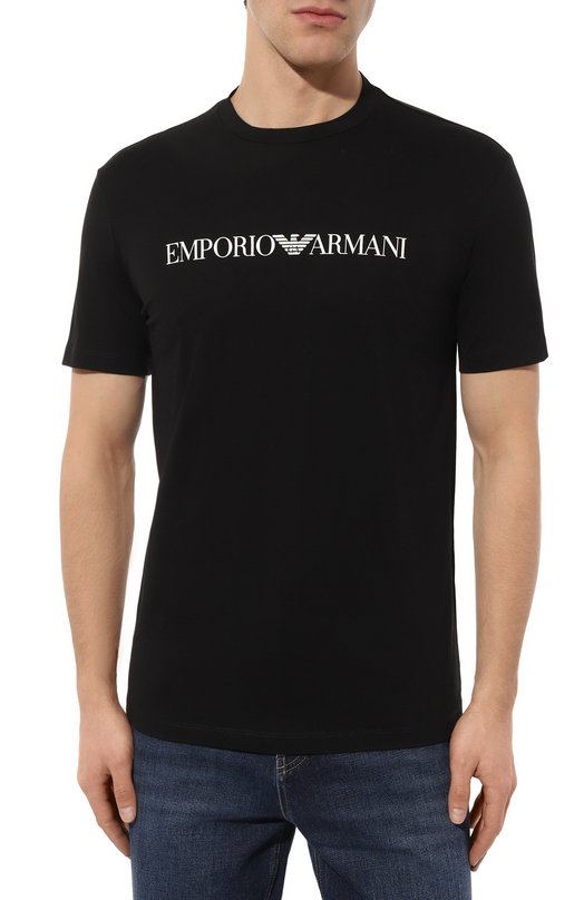 фото Хлопковая футболка emporio armani