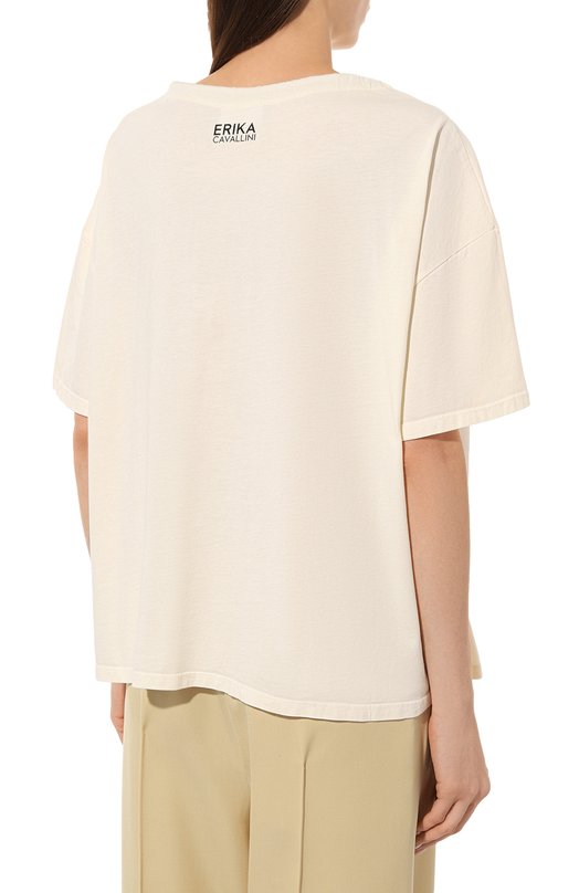 фото Хлопковая футболка erika cavallini