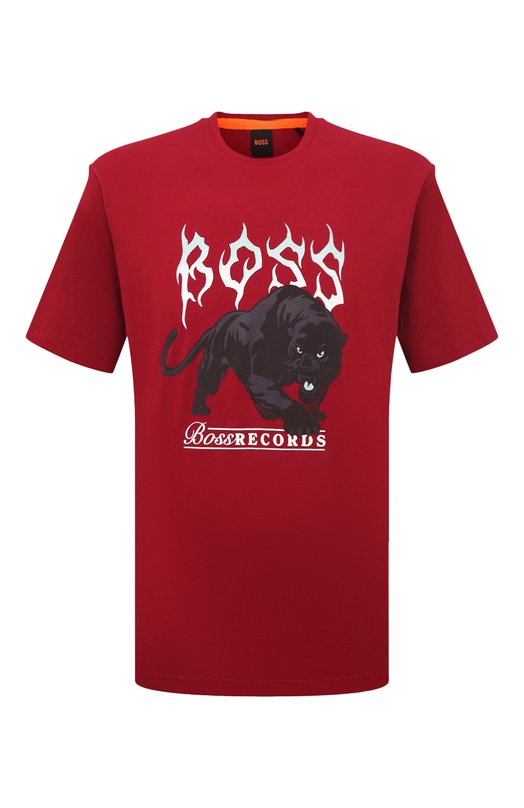 фото Хлопковая футболка boss orange