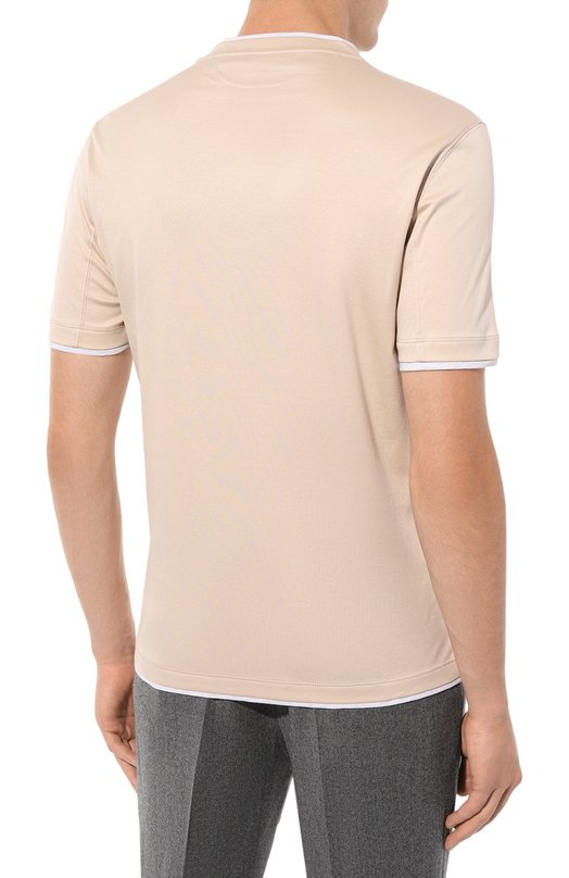 фото Хлопковая футболка brunello cucinelli