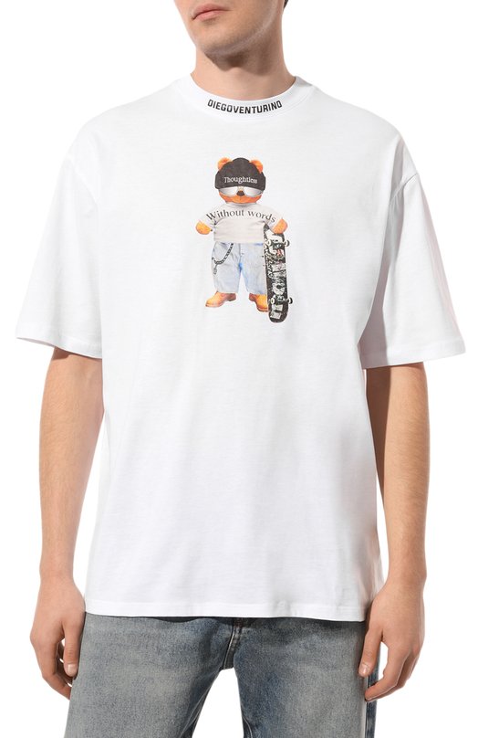 фото Хлопковая футболка diego venturino