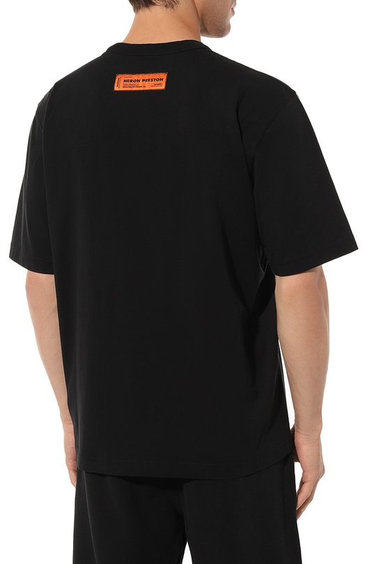 фото Хлопковая футболка heron preston