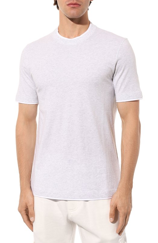 фото Хлопковая футболка brunello cucinelli