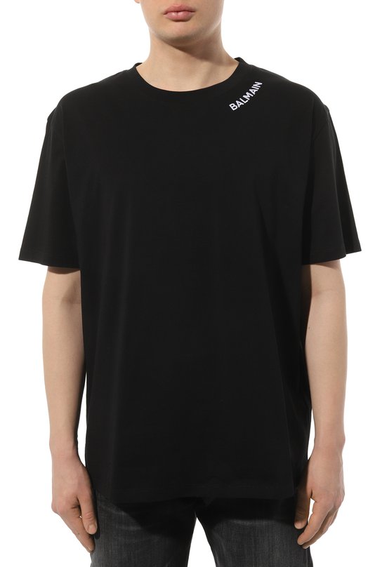 фото Хлопковая футболка balmain