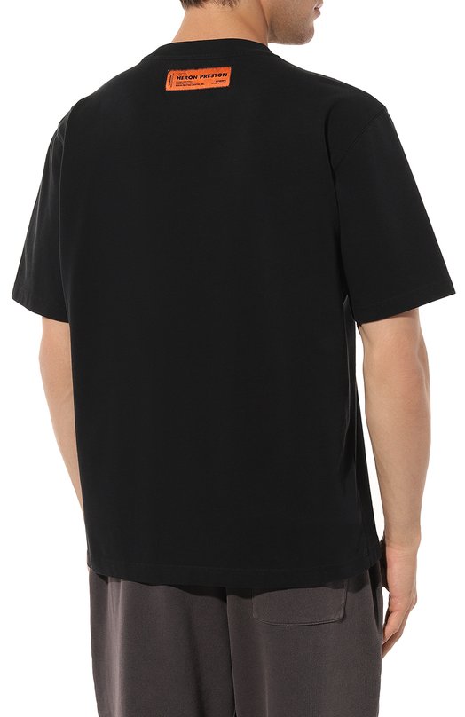 фото Хлопковая футболка heron preston