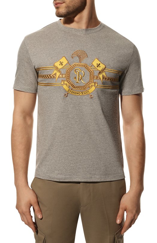 фото Хлопковая футболка stefano ricci