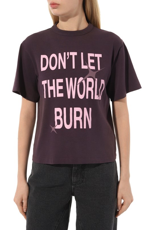 фото Хлопковая футболка heron preston