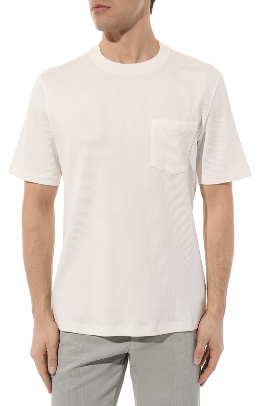 фото Хлопковая футболка brunello cucinelli