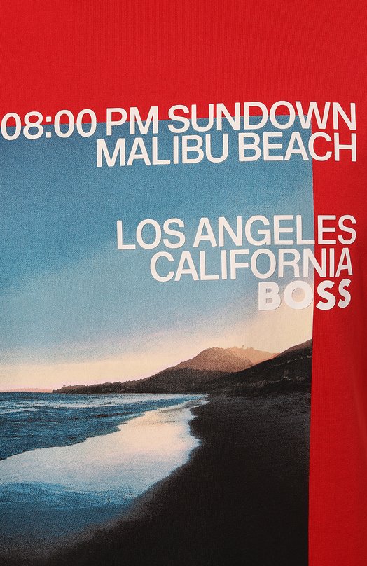 фото Хлопковая футболка boss