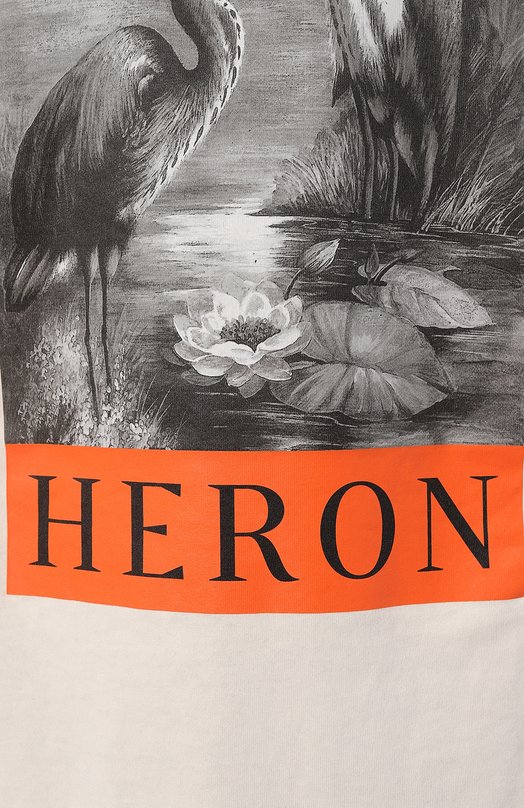 фото Хлопковая футболка heron preston