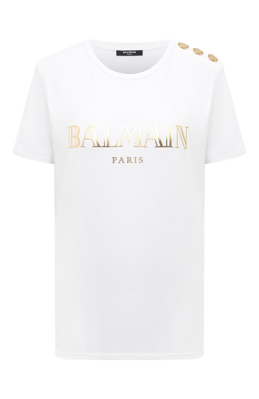 фото Хлопковая футболка balmain