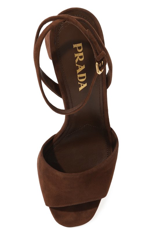 фото Замшевые босоножки prada