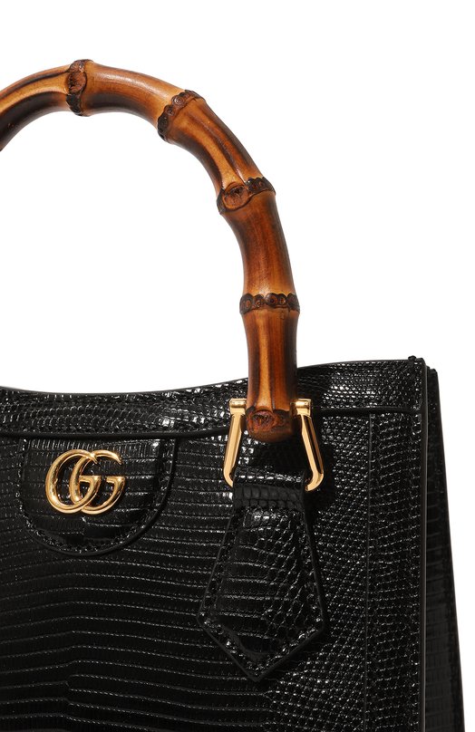 фото Сумка-тоут diana mini из кожи варана gucci