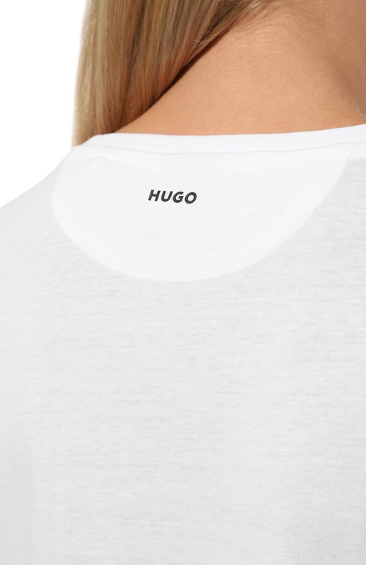 фото Хлопковая футболка hugo