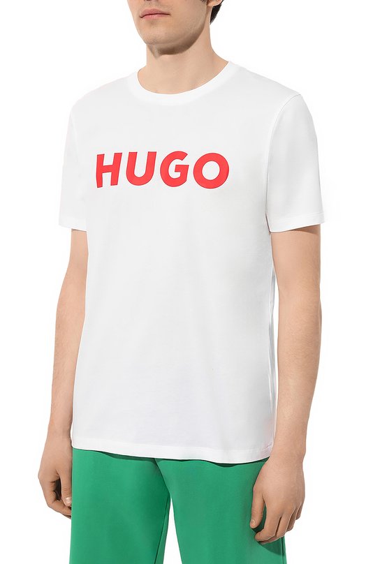 фото Хлопковая футболка hugo