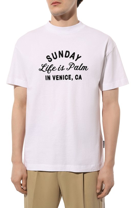 фото Хлопковая футболка palm angels