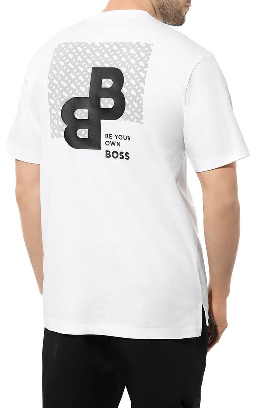 фото Хлопковая футболка boss