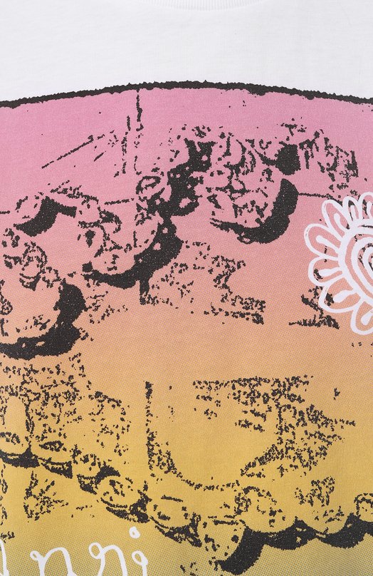 фото Хлопковая футболка ganni