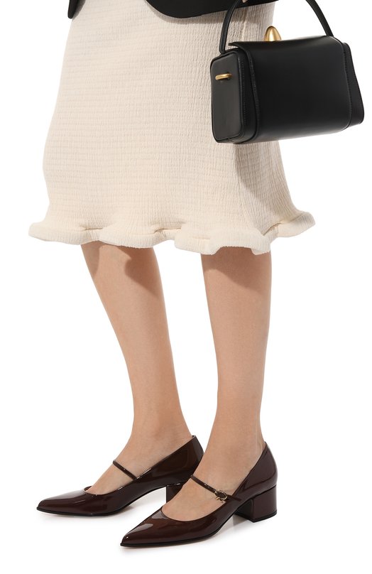 фото Кожаные туфли ribbon mary jane gianvito rossi