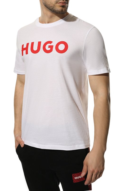 фото Хлопковая футболка hugo