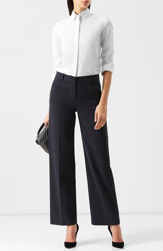 фото Однотонные брюки из хлопка loro piana