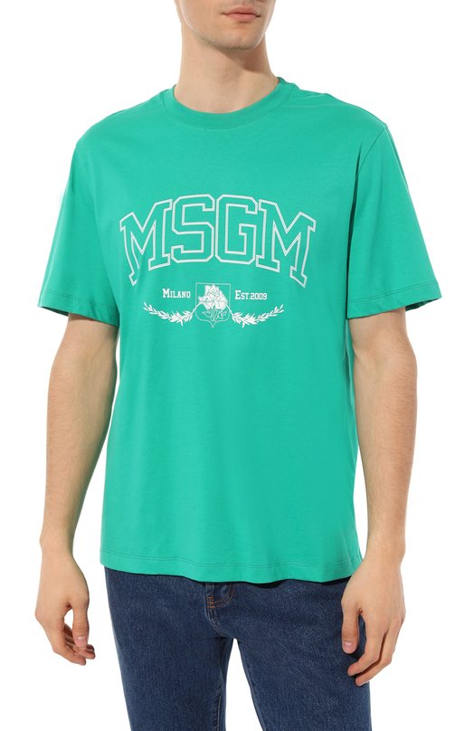 фото Хлопковая футболка msgm