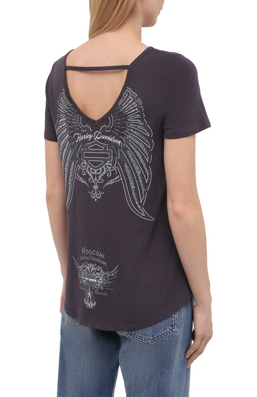 фото Хлопковая футболка harley-davidson