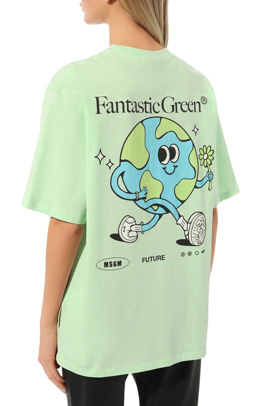 фото Хлопковая футболка msgm