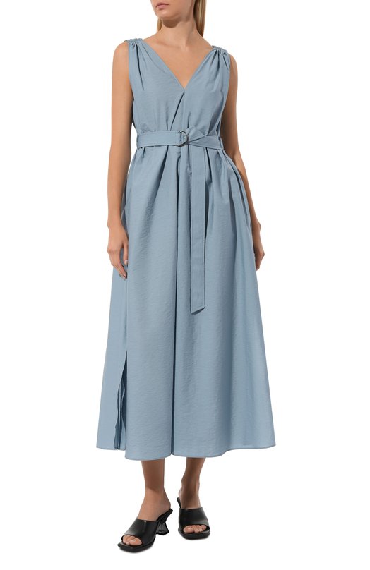 фото Хлопковое платье brunello cucinelli