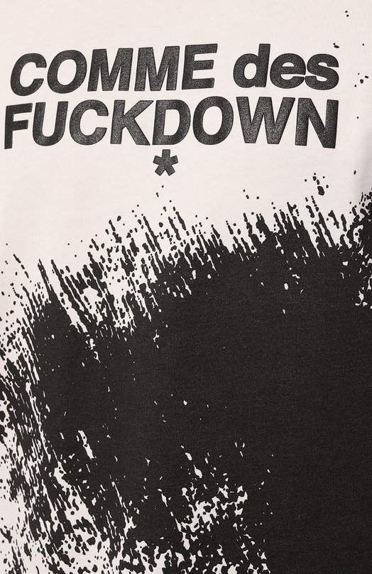 фото Хлопковая футболка comme des fuckdown