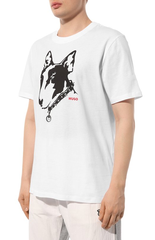 фото Хлопковая футболка hugo