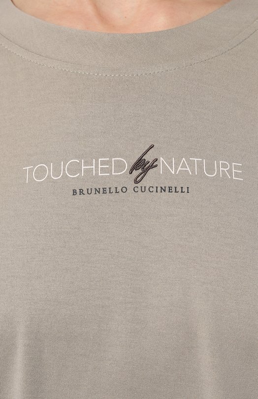 фото Хлопковая футболка brunello cucinelli