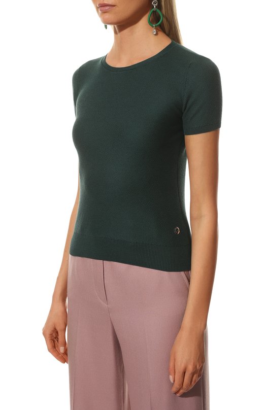 фото Топ из смеси шелка и хлопка loro piana