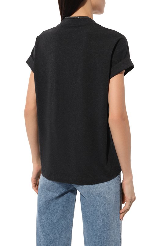 фото Хлопковая футболка brunello cucinelli